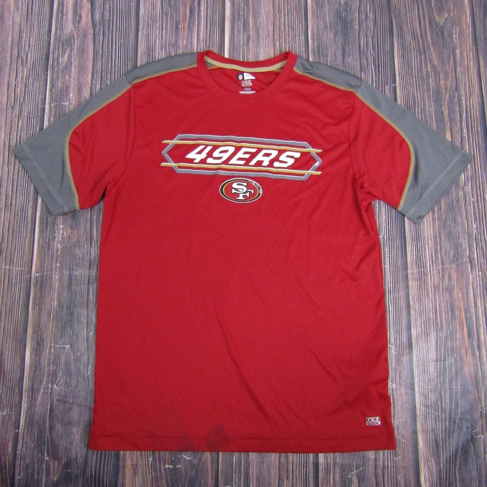 San Francisco 49ers Shirt Mens Large Red NFL Football TX3‎ Cool Performance